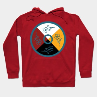 Medicine Wheel Floral WAWEZHI CANADA Hoodie